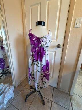 Aloha Fashion Hawaiian Floral Print Smocked Sundress